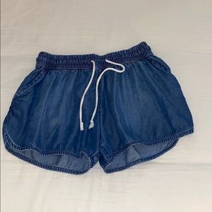Flowy Denim Shorts